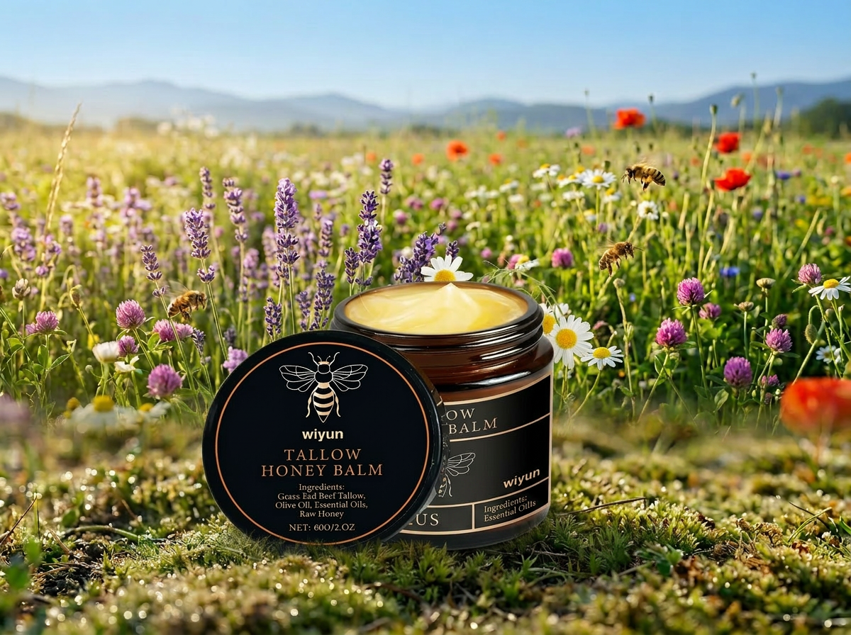 Beef Tallow And Raw Honey Skin Cream